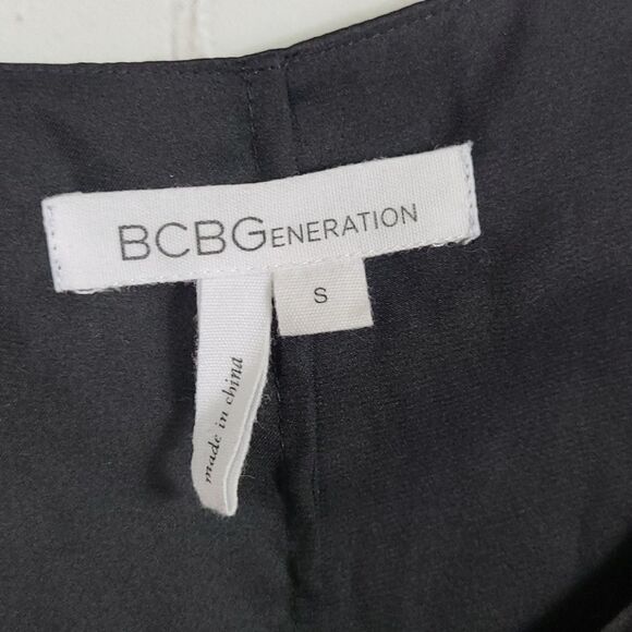 BCBGENERATION Silky Soft Black Lace One Shoulder Drape Alana Formal Slip Dress - Picture 7 of 8